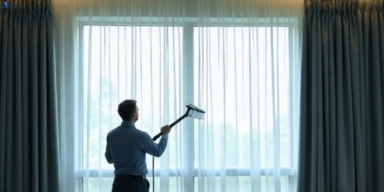 Commercial drapes cleaning service deagon hotels offices